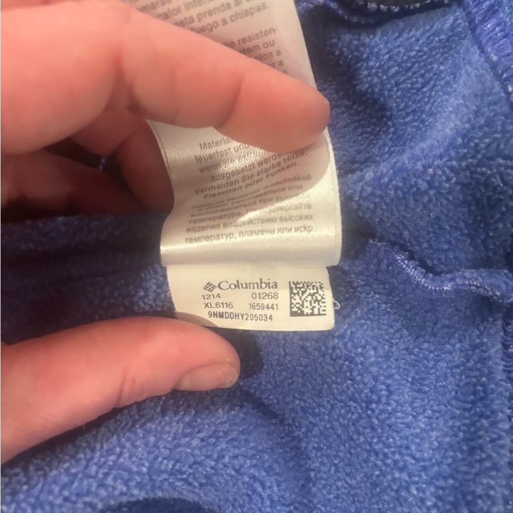 Columbia Full-Zip Hoodie Blue Size Small. Great condition - Picture 9 of 9